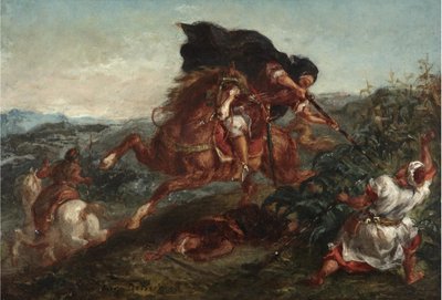 The Combat by Ferdinand Victor Eugene Delacroix